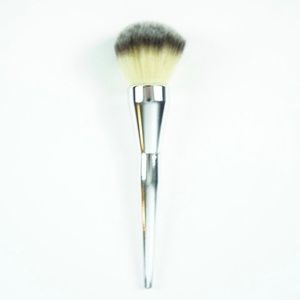 New Chrome Large Powder Makeup Brush for Women